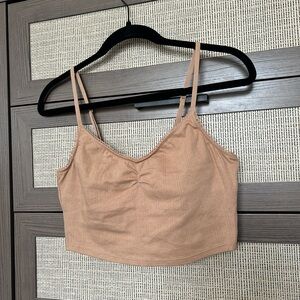 Tan Aerie Pointelle Cami